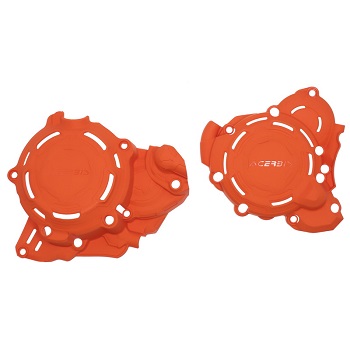 Фото Защита крышки сцепления/зажигания Acerbis X-POWER, оранжевый, KTM EXC250-300 24-25, HUSQVARNA TE250-300 24-25, GG EC250-300 24-25